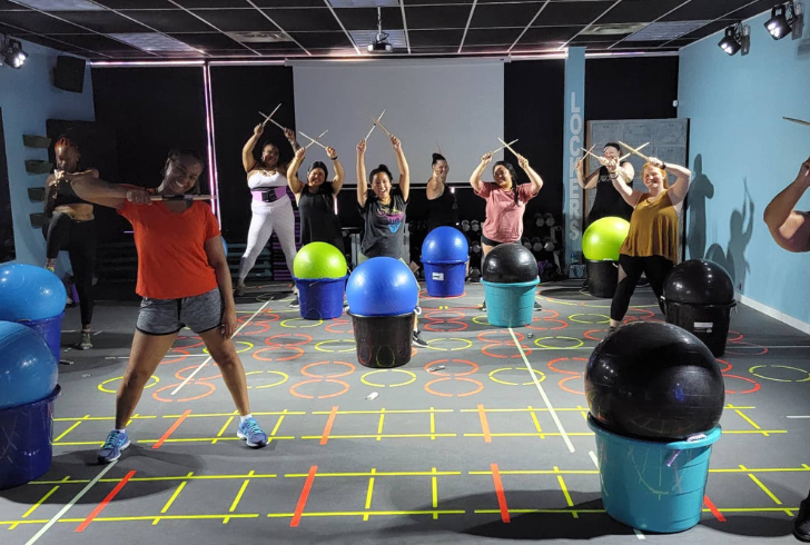 Participating in cardio drumming is a fantastic way to relieve accumulated stress.